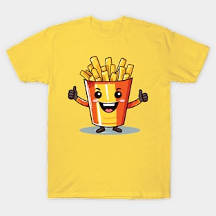 kawaii french fries T-Shirt cute potatofood T-Shirt